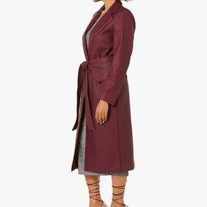Terea Vegan leather Coat Size Large